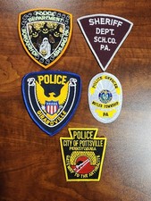 Lote de parches del sheriff de la policía del condado de Schuylkill Pensilvania