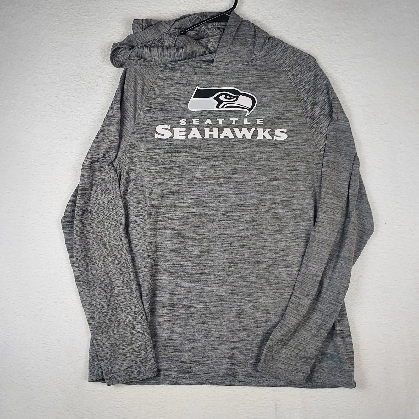 Seattle Seahawks Men’s M NFL Team Apparel Gray Lightweight Hoodie Long Sleeve