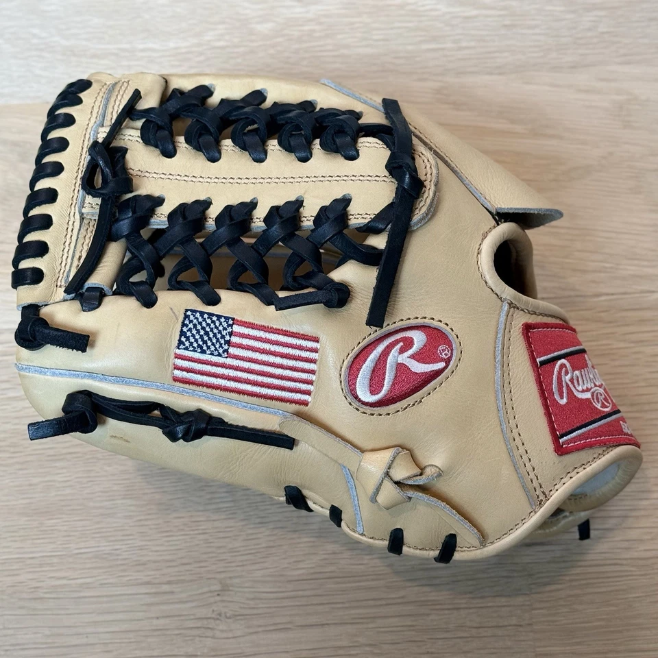 New Custom Rawlings Pro Preferred With USA Flag And Figer hood - LHT 11.5” - Image 2 of 4