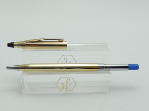 Cross Century 1/20 12K Rolled Gold Ballpoint Pen & Pencil, GT, "Volvo" *MINT* - Picture 10 of 14