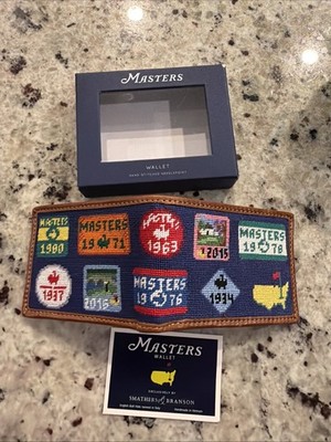 NEW RARE Masters Augusta National Smathers & Branson Bifold Badges Wallet