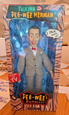 Vintag 2000 Talking Pee-Wee Herman Doll In Box. Talking Voice Works Great