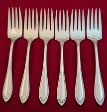 Lot Of 6 Oneida Community SHERATON 1910 Silverplate Salad Forks