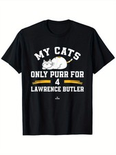 Oakland A's Cat Lover T-Shirt - My Cats Only Purr for Lawrence Butler Design,