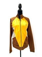 Penguin 1970's Munsingwear VINTAGE jacket Medium, color block brown and yellow