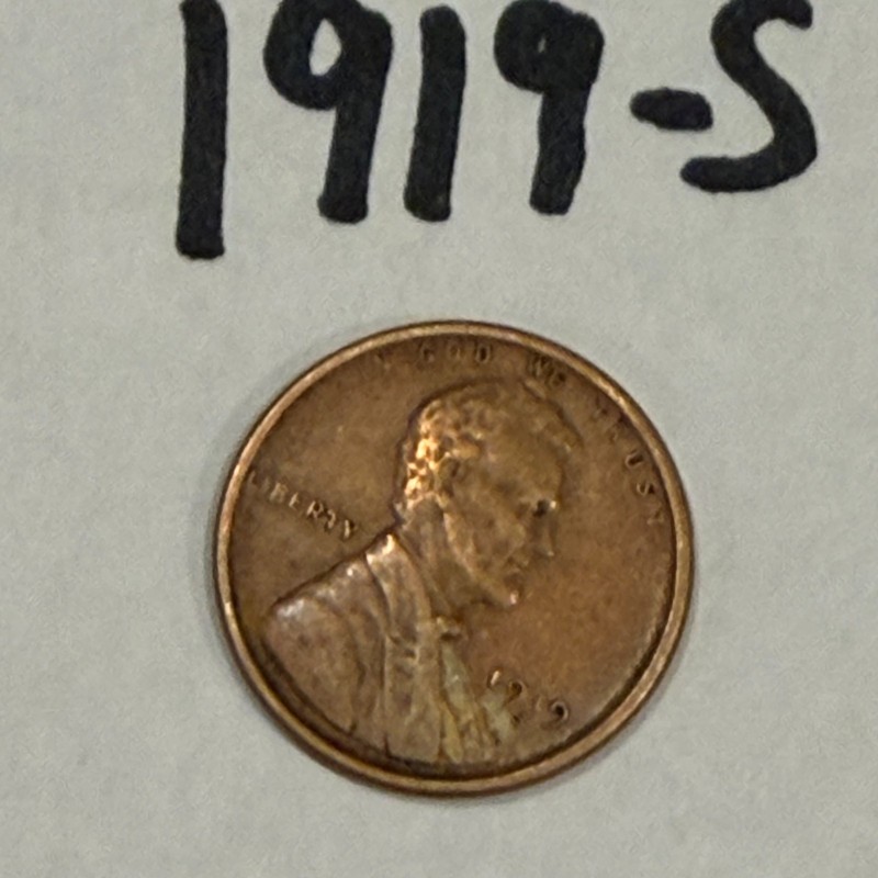 1919  and  1919-S 1C BN Lincoln Cent