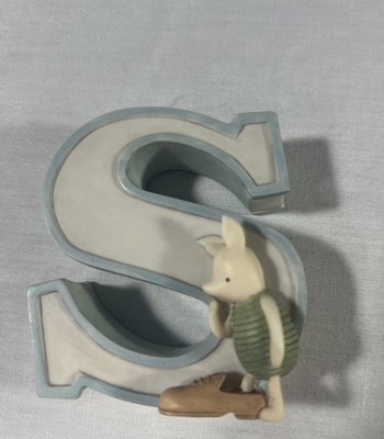 Michel & Co.  Disney Classic Winnie the Pooh Piglet  slipping Into Shoe Letter S