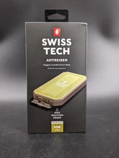 Swiss Tech 10000 mAh RUGGED PORTABLE POWER BANK / CHARGER | IP54 WEATHER PROOF