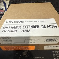 Linksys AC750 Boost Dual-Band Wi-Fi Gigabit Range Extender RE6300 Refurbished