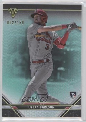 2021 Topps Triple Threads Aquamarine 2/150 Dylan Carlson #19 Rookie RC s7f
