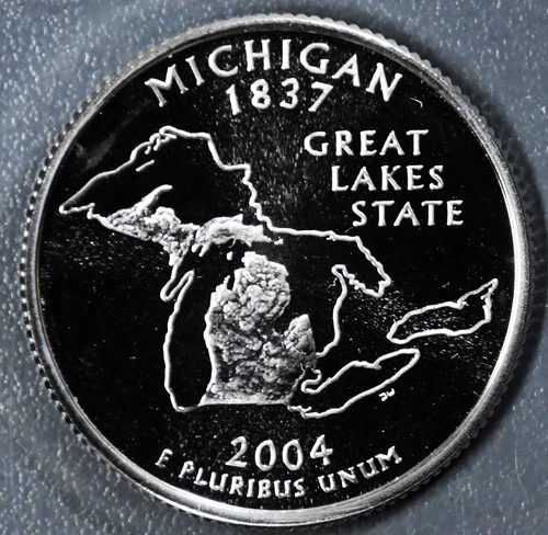 2004-S 50 State Quarters Michigan Proof — photo from another recent sale