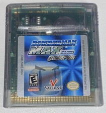 Bomberman Max Blue Champion Cartridge Authentic Tested Game Boy Color