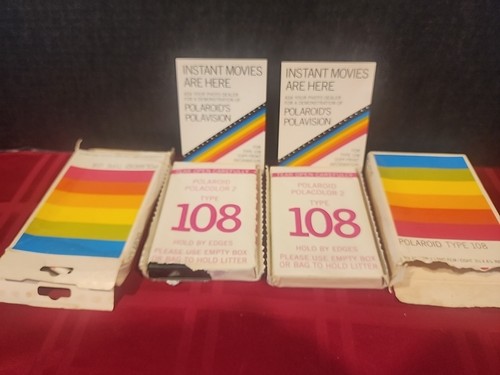Polaroid Type 108 Polarcolar 2 Land Film Camera Film Set Of 2 - Picture 3 of 8