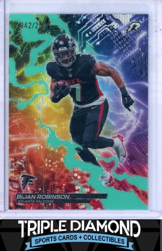 2025 Topps Resurgence Bijan Robinson Circuit Breakers Aqua Surge #042/250 J418