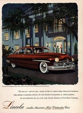1949 Lincoln: One Fine Car and One Only Vintage Print Ad