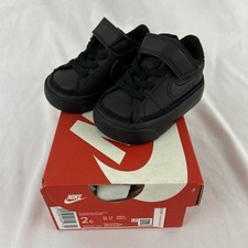 Nike Court Legacy Black/Black, Toddler 2c, NIB 7 