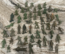 MPC TIM MEE MARX US Plastic Toy Army Men Soldiers Vintage Lot of 50