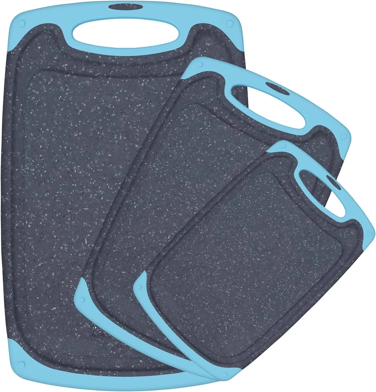 non slip plastic cutting boards kitchen prep set