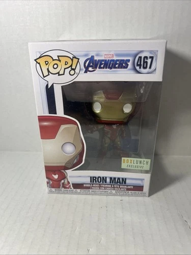 Funko Pop! Marvel 467 Iron Man Avengers Endgame Box Lunch Excl. With Protector