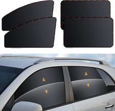 Car Window Shades - 4 Pack Car Window Covers Premium UV Blocking, Side Window Cu
