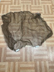 Vintage Brown Fishing Net Bait Trap Seine Minnow Net w Floats nautical wall art