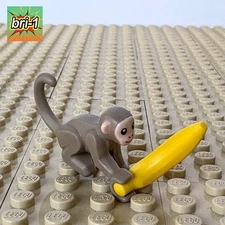 LEGO Pirates 4: Dark Tan Monkey, BANANA 77864pb01, 10320, ELDORADO FORTRESS 2023