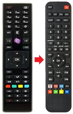 Fernbedienung passend für TELEFUNKEN TLEDD43FHD | TLF2406HDB | XH24O550M