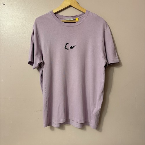 Moncler Genius 7 Moncler FRGMT Hiroshi Fujiwara Purple Logo T-Shirt Size M