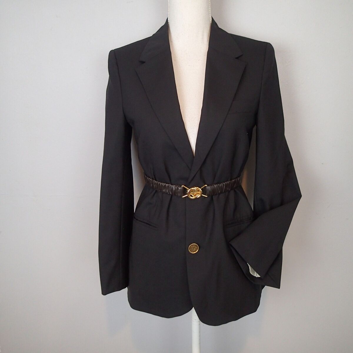 Bottega Veneta black blazer gold tone buttons jacket 36 IT Bottega Veneta black blazer gold tone buttons jacket 36 IT