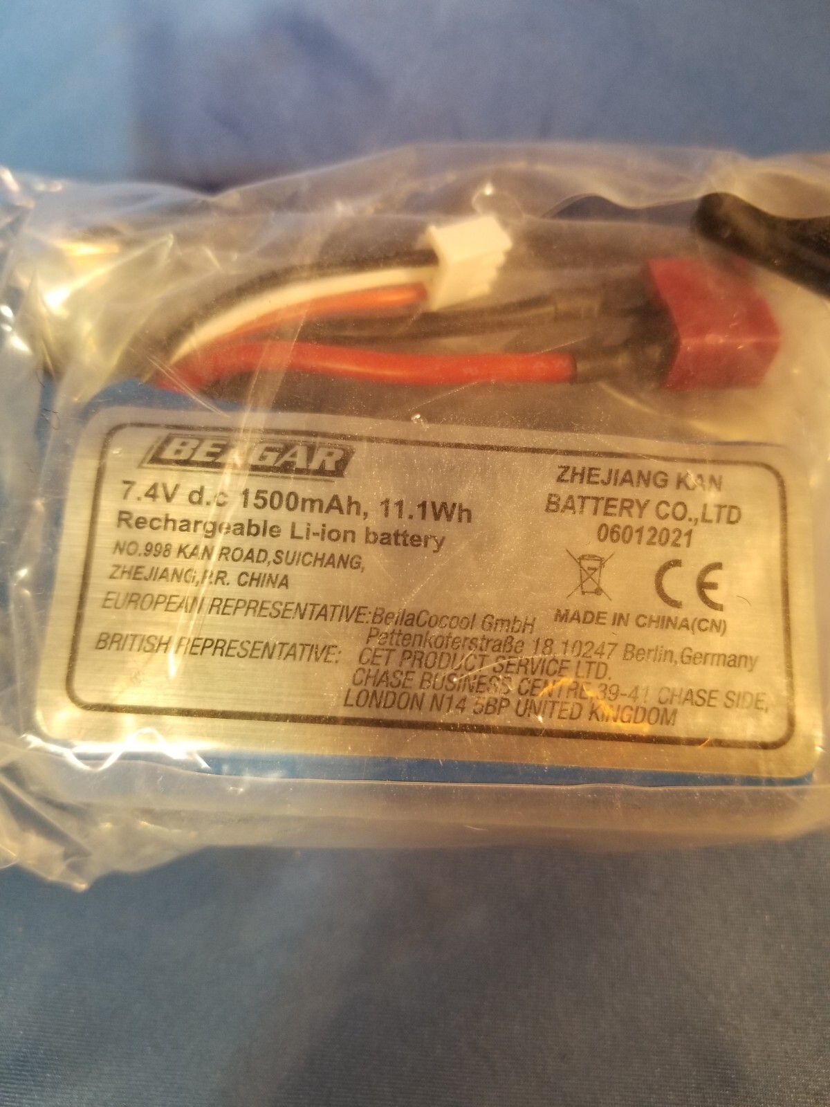 Bezgar Lithium Li-ion RC Battery 7.4V - 1500mAh - 11.1Wh , 2 Pack | eBay