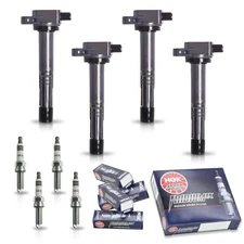 4X Ignition Coil & 4X NGK Iridium Spark Plug for 2010-2014 Honda CR-V 2.4L UF602