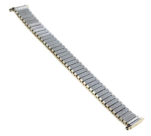 16-22mm T&C Shiny Gold Tone Men's Expansion Watch Band Regular 520825 - Picture 5 of 5