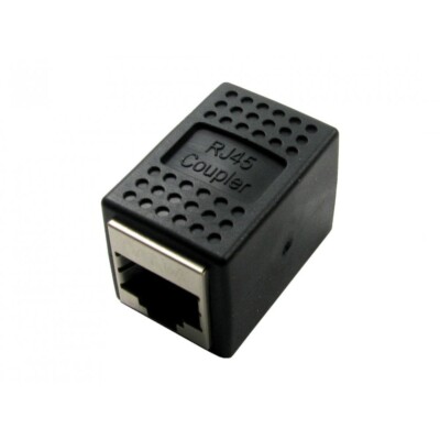 CAT6A GIGABIT RJ45 Netzwerkkoppler geschirmt Inline Adapter verbindet Ethernet Kabel