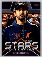 2021 Topps #SIS-24 Justin Verlander Stars in Service Houston Astros