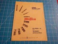 Western Winchester Super X Xpert Ammunition Catalog Price List 1960 Form 2339