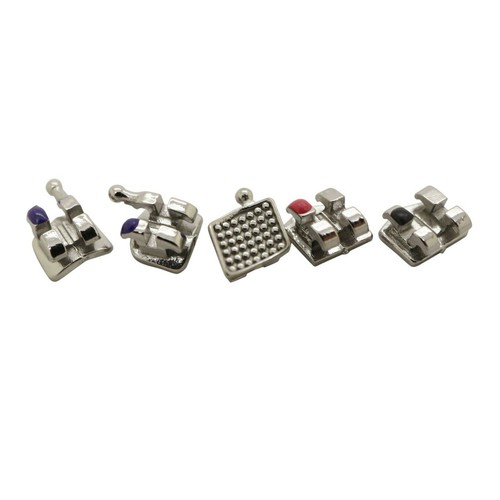 50 Sets Dental Orthodontic Brackets MIM Mini Braces Metal Roth 022 345 Hooks 5-5 - Picture 7 of 12