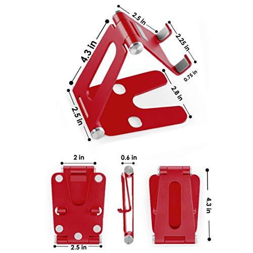Cell Phone Tablet Foldable Stand Multi-Angle Adjustable Dock Holder for Desk - Picture 3 of 9