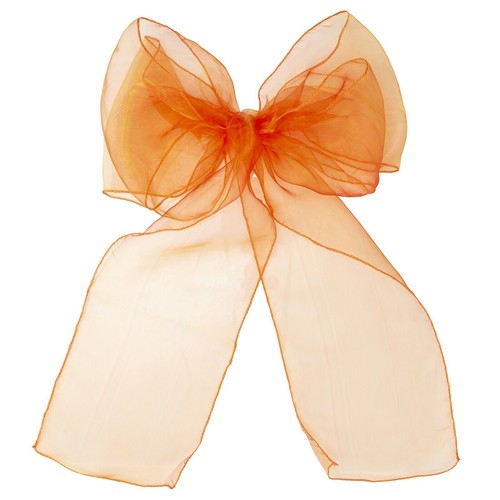 ORGANZA SASHES CHAIR COVER BOW WIDER FULLER BOWS WEDDING PARTY DECOR 30+ COLOURS - Picture 29 of 147