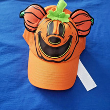 2024 Disney Mickey Jack-o'-Lantern Glow Halloween Pumpkin Baseball Hat Cap