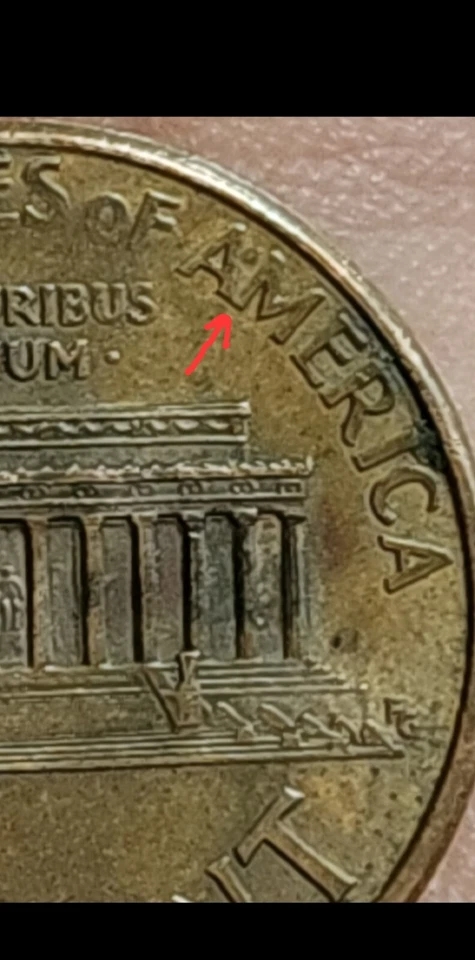 1994 D Cent"Close AM /Mint Mark Errors Numbers Off Center 1 ,4/Double Beard Chin - Image 3 of 4