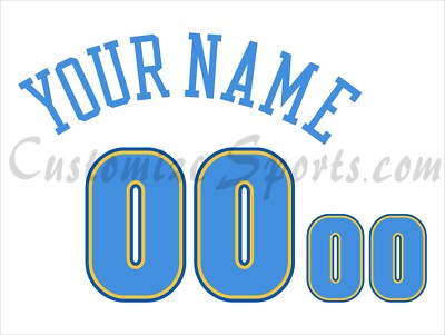 Basketball Denver Nuggets Customized Number Kit For 2003-2008 Home Uniform