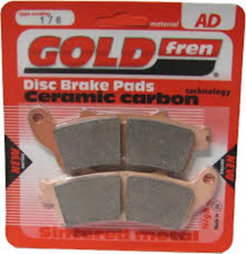 Ceramic Brake Pads- Front Rear Calipers Honda Motorcycles GOLDfren AD-178 1 Pair - Image 2 of 2
