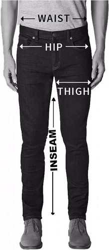 Men's Thick Cow Leather pant Jeans style Model Pant - Picture 5 of 6