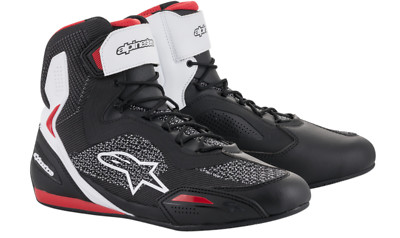 Alpinestars Faster-3 Rideknit Shoes - Blk/White/Red - US 10.5 - 2510319123-10.5