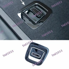 Black Steel Back Door Tailgate Handle Switch Cover Fit For BMW X5 G05 2019-2021