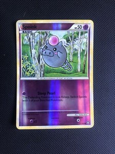 77/102 Spoink - HS Triumphant - Reverse Holo - Pokemon Card - Near Mint