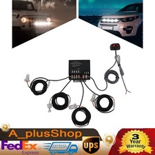 Strobe Lighting System Kit 4 Hid Bulbs Hide Away Hazard Emergency Warning Light