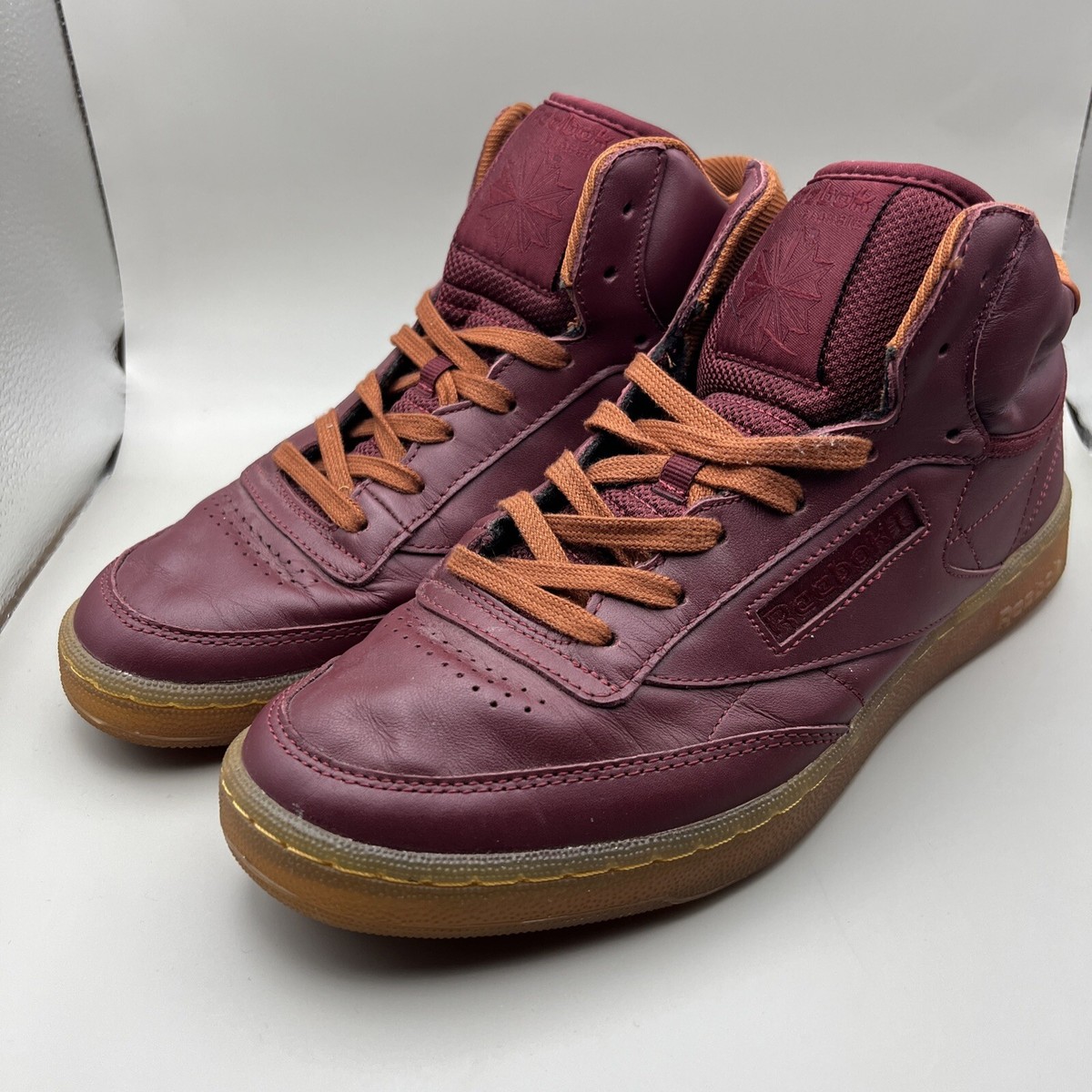 Burgundy Reebok Club C 85 Indoor Red Reebok Men's Club C Mid Code
