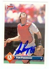 Tom Pagnozzi autographed baseball card (St Louis Cardinals) 1993 Donruss #360