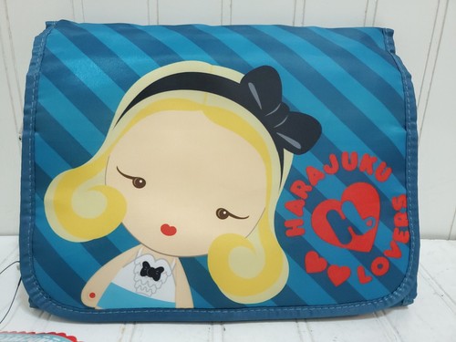 New HARAJUKU LOVERS Hanging Travel Kit DAZZLE Cosmetics Bag Anime Street Fashion - Picture 2 of 19